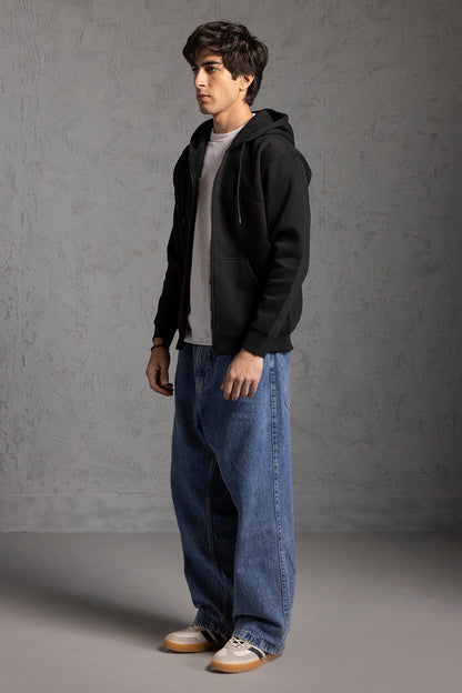 Graphic Zipper Hoodie - 5015