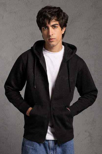 Graphic Zipper Hoodie - 5015