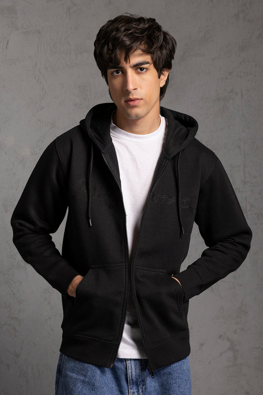 Graphic Zipper Hoodie - 5015