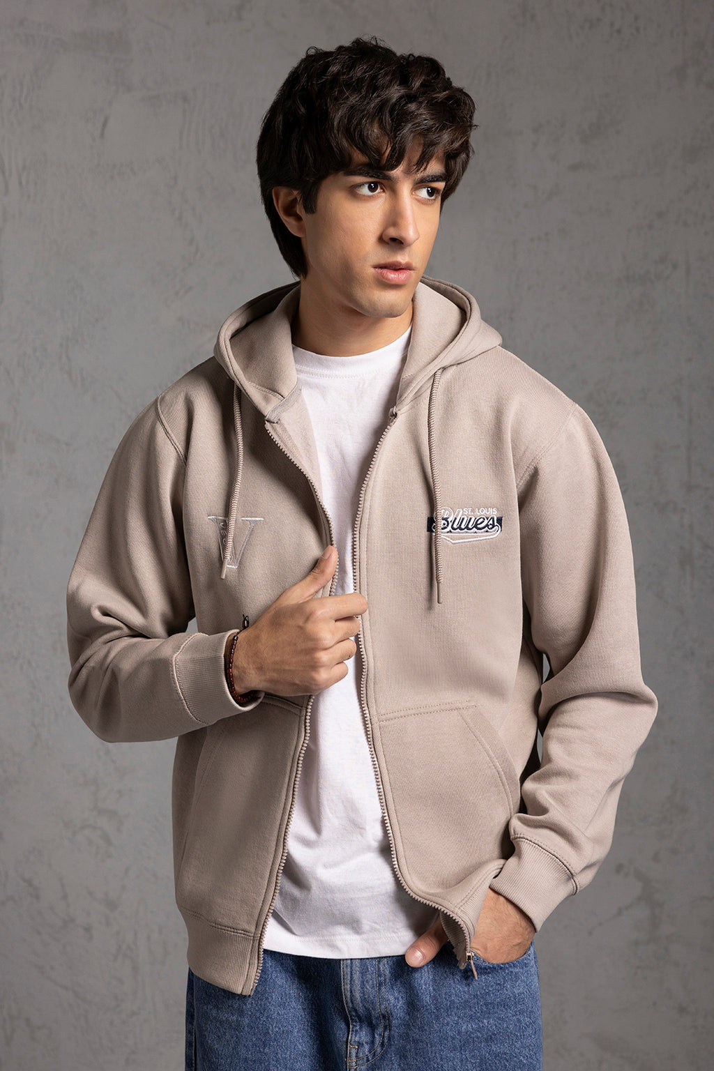 Graphic Zipper Hoodies - 5020