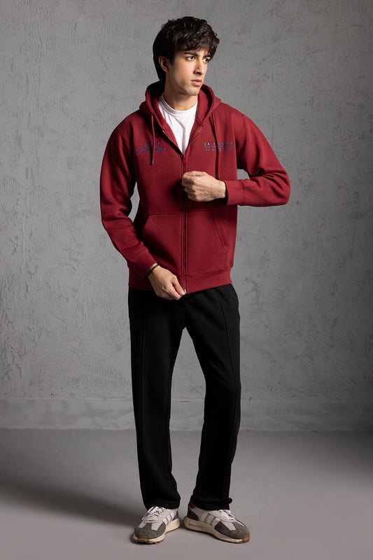 Graphic Zipper Hoodie - 5021