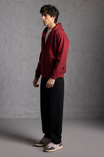 Graphic Zipper Hoodie - 5021