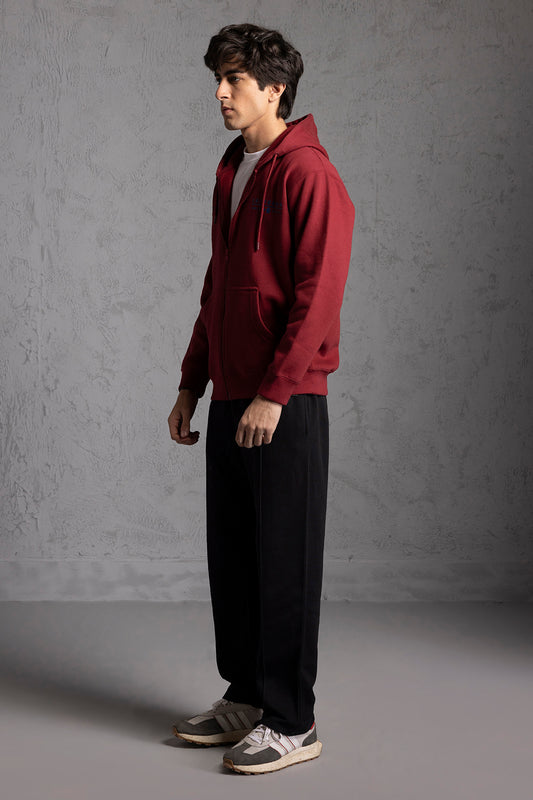 Graphic Zipper Hoodie - 5021