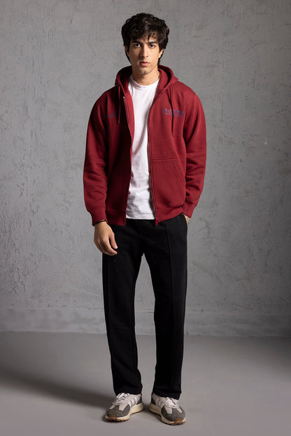 Graphic Zipper Hoodie - 5021