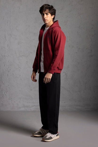 Graphic Zipper Hoodie - 5021