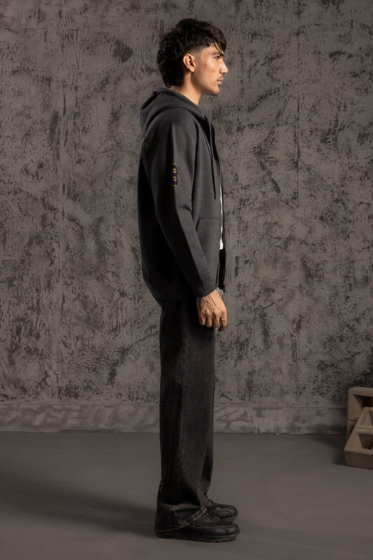 Graphic Zipper Hoodie - 5022