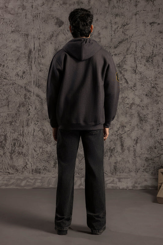 Graphic Zipper Hoodie - 5022