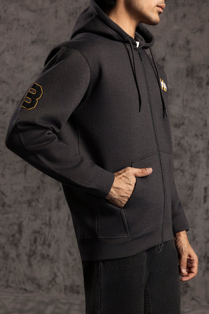 Graphic Zipper Hoodie - 5022