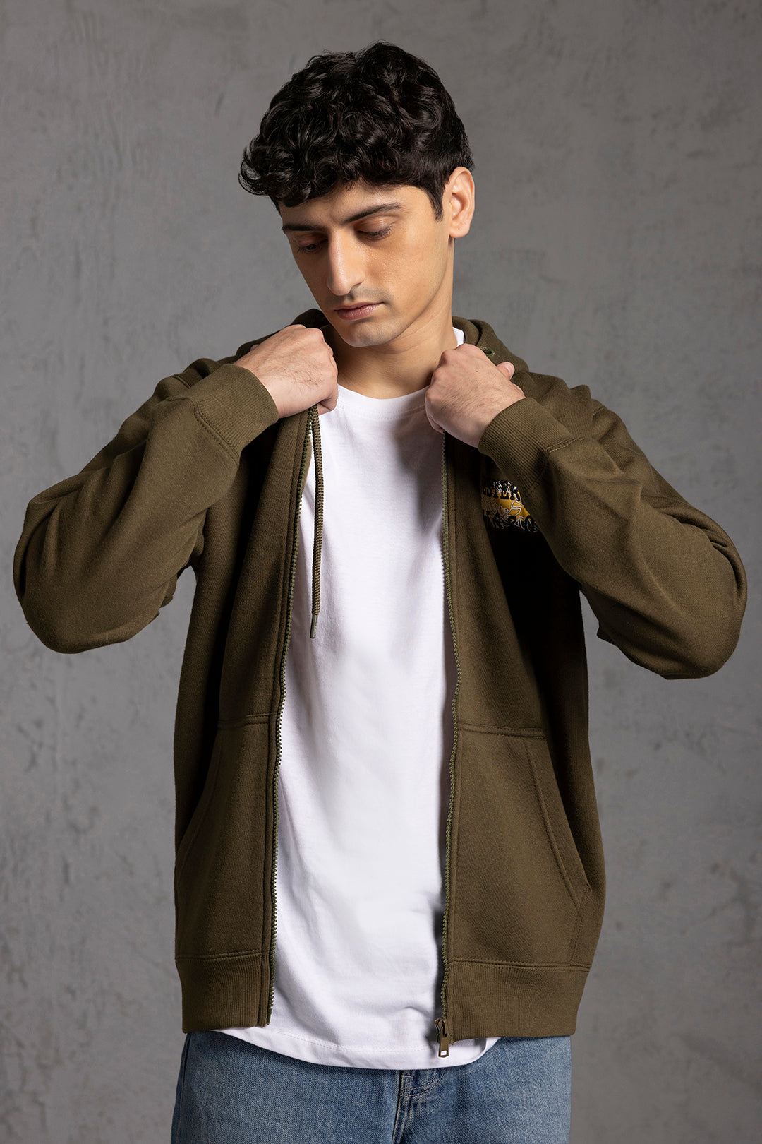 Graphic Zipper Hoodies - 5023
