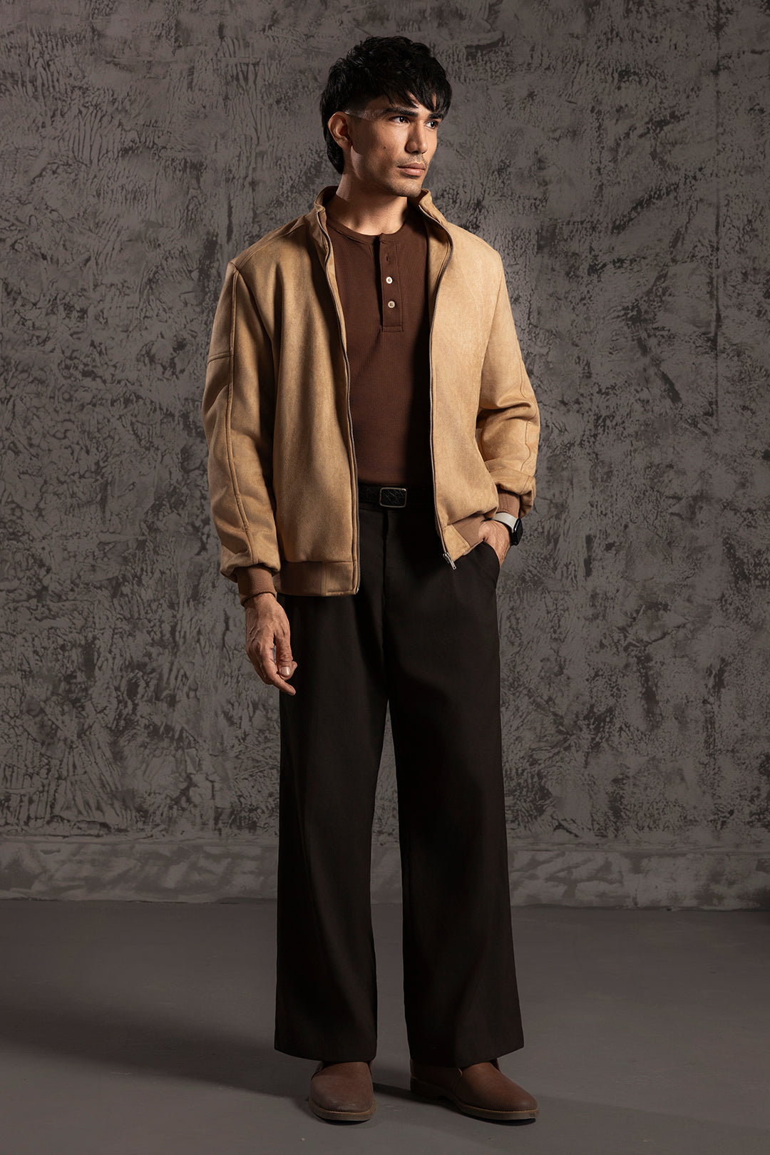 Faux Suede Jackets - 5006