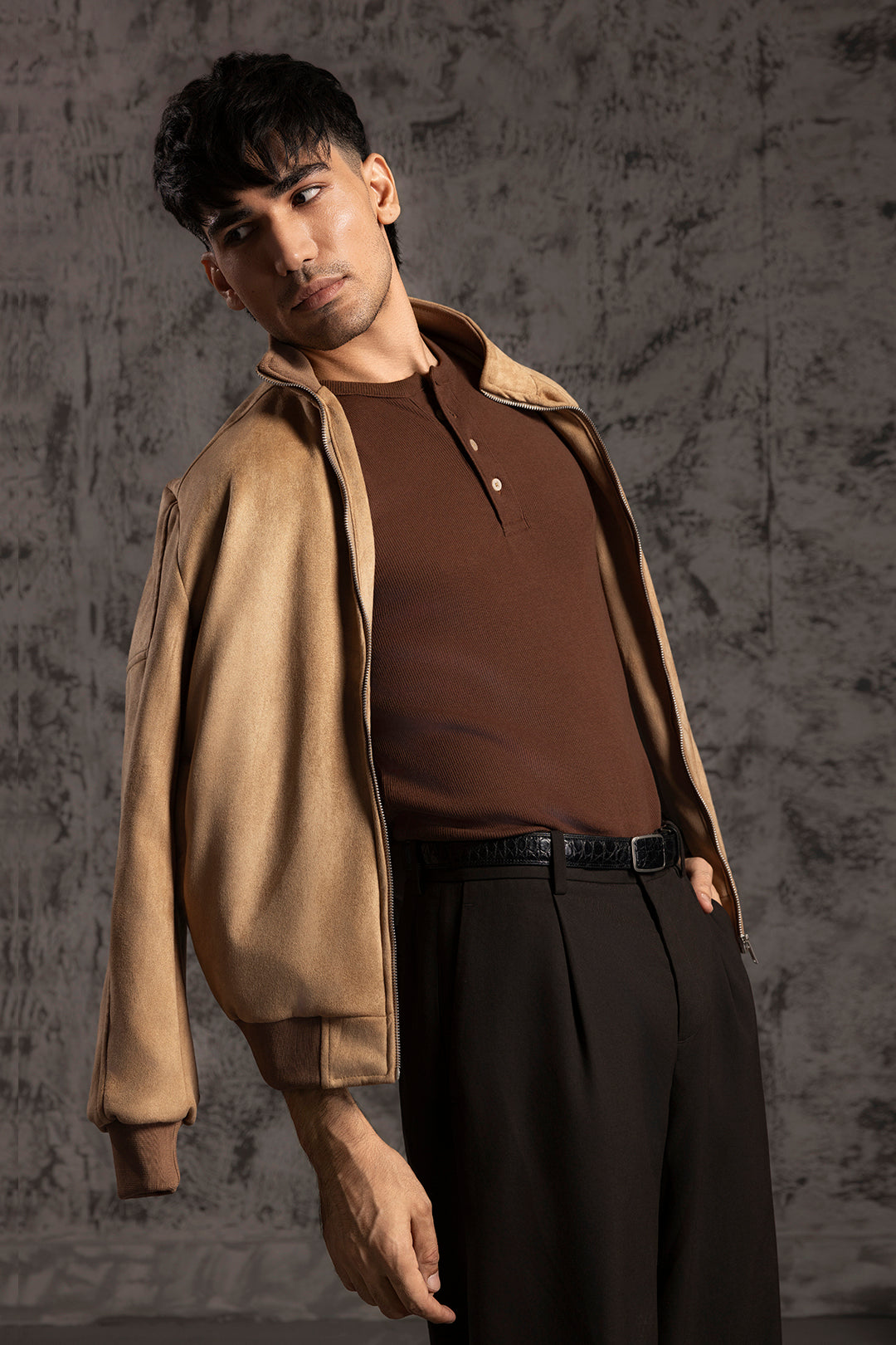 Faux Suede Jackets - 5006