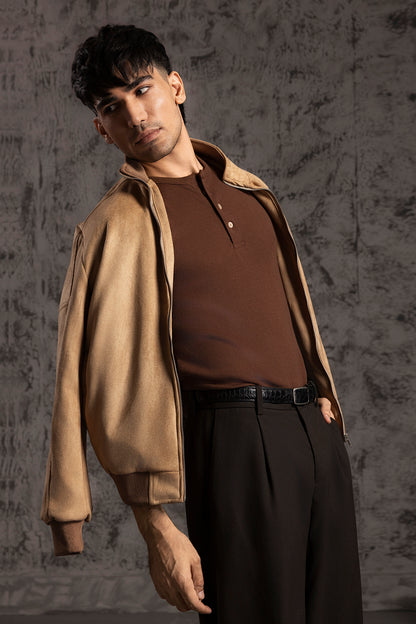 Faux Suede Jackets - 5006