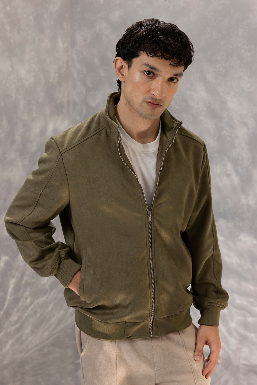 Faux Suede Jackets - 5006