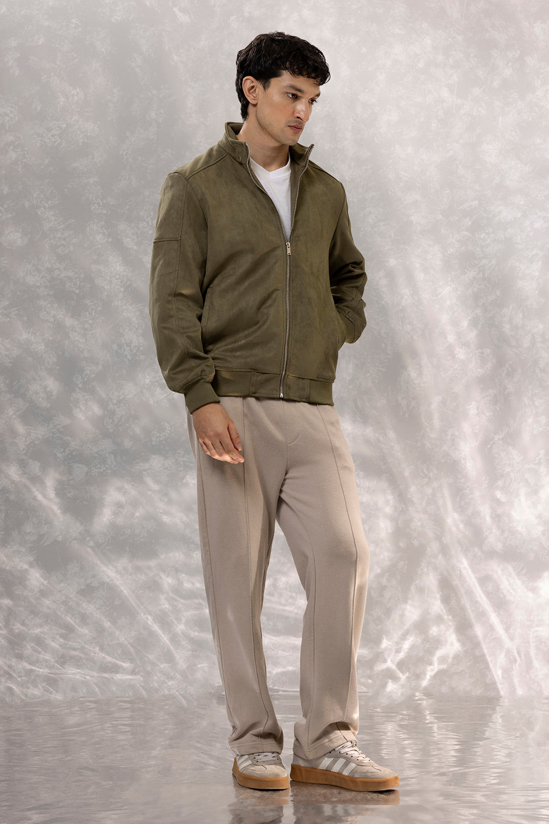 Faux Suede Jackets - 5006