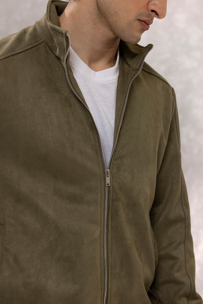 Faux Suede Jackets - 5006
