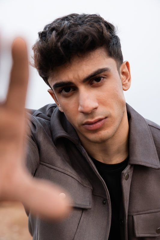 Faux Suede Jacket - 5007