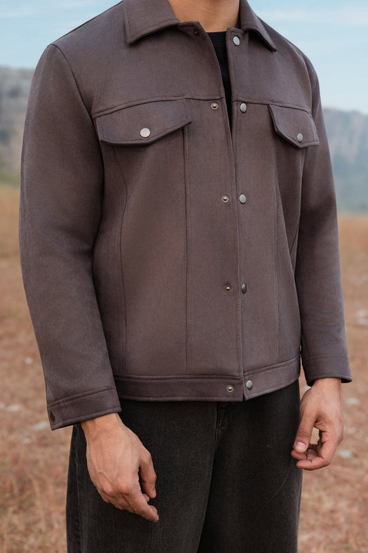 Faux Suede Jacket - 5007