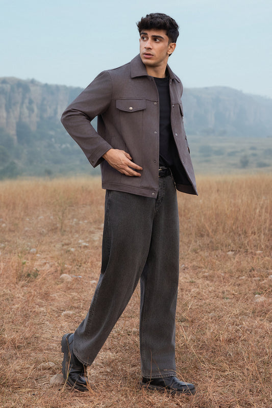 Faux Suede Jacket - 5007