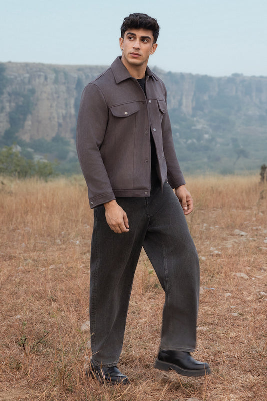 Faux Suede Jacket - 5007