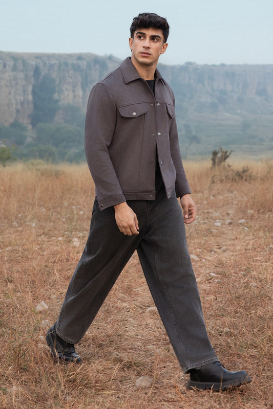 Faux Suede Jacket - 5007