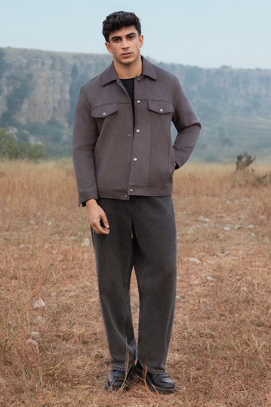 Faux Suede Jacket - 5007