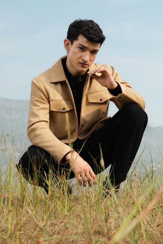 Faux Suede Jacket - 5007