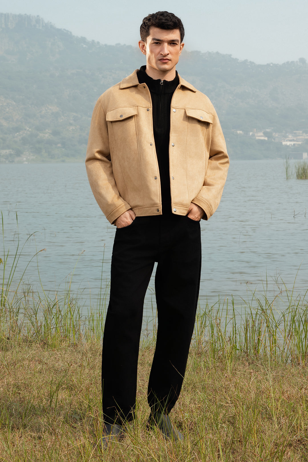 Faux Suede Jacket - 5007