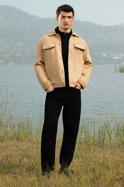 Faux Suede Jacket - 5007