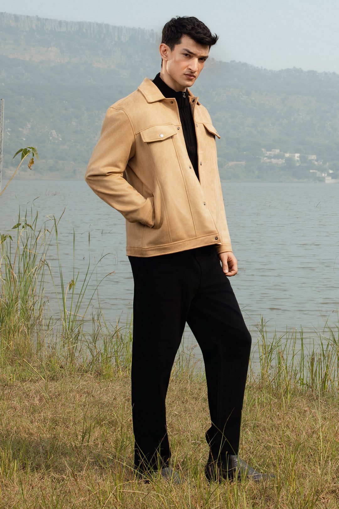 Faux Suede Jacket - 5007