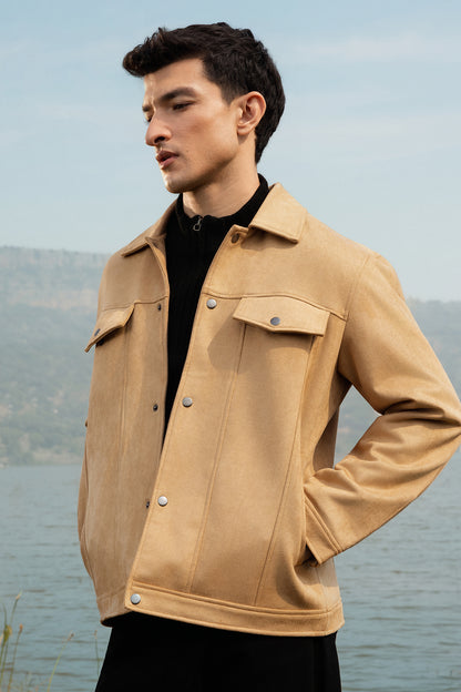 Faux Suede Jacket - 5007