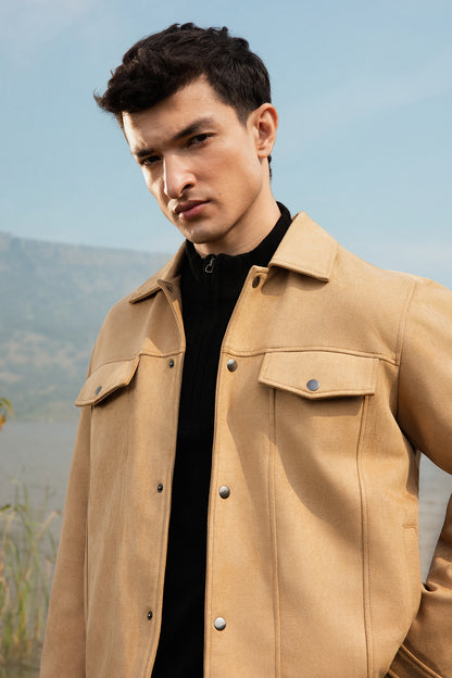 Faux Suede Jacket - 5007