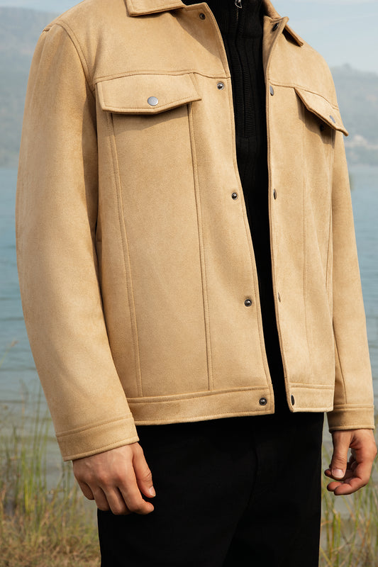 Faux Suede Jacket - 5007