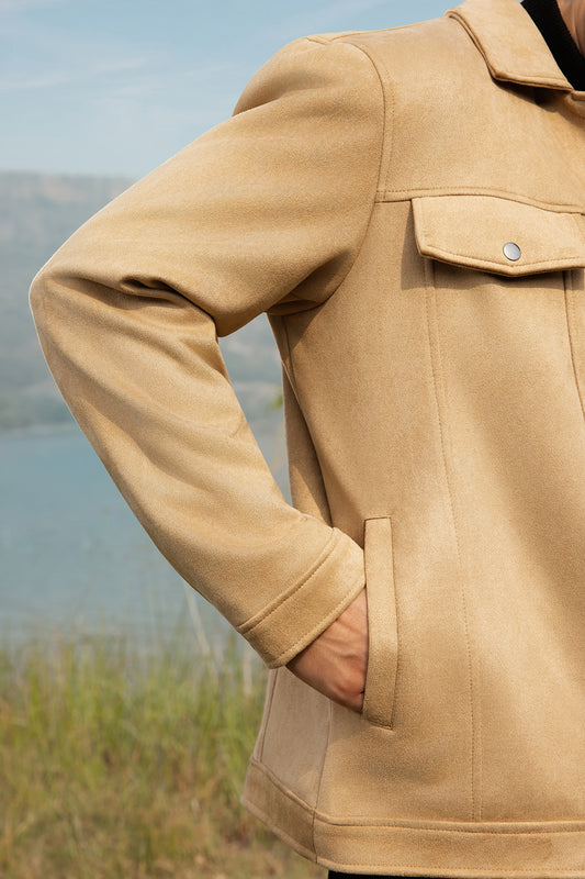 Faux Suede Jacket - 5007