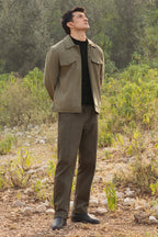 Faux Suede Jacket - 5007