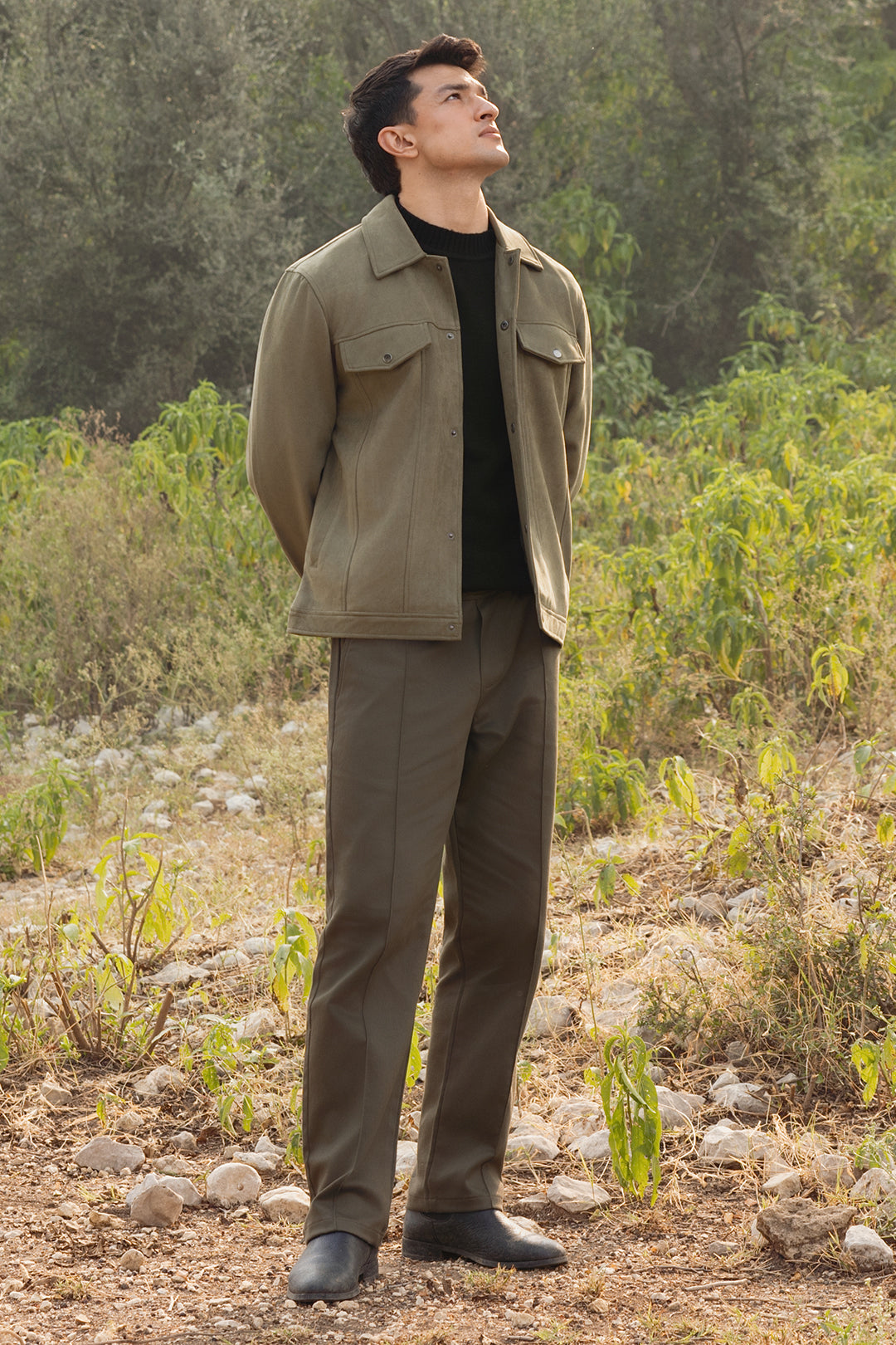 Faux Suede Jacket - 5007