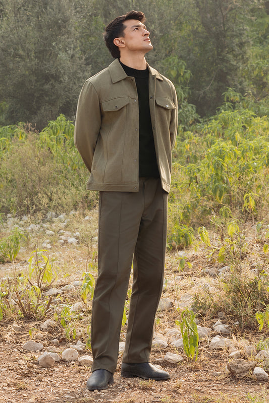 Faux Suede Jacket - 5007