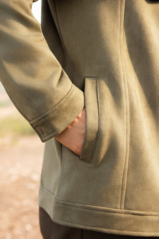 Faux Suede Jacket - 5007