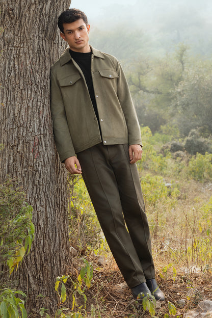 Faux Suede Jacket - 5007