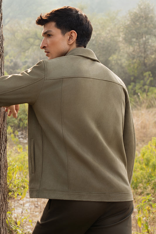 Faux Suede Jacket - 5007