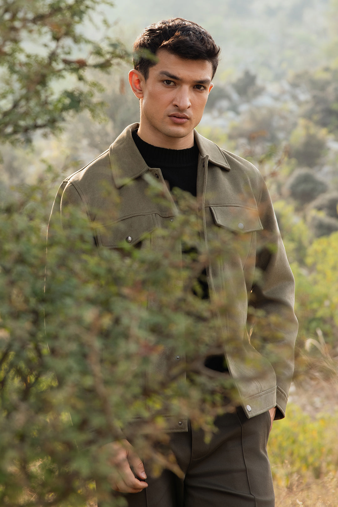 Faux Suede Jacket - 5007