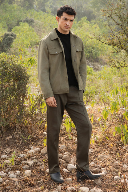 Faux Suede Jacket - 5007