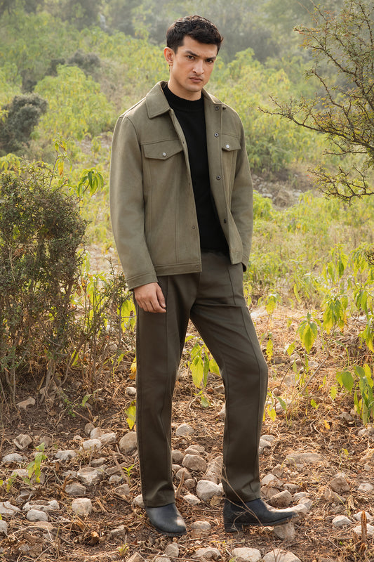 Faux Suede Jacket - 5007