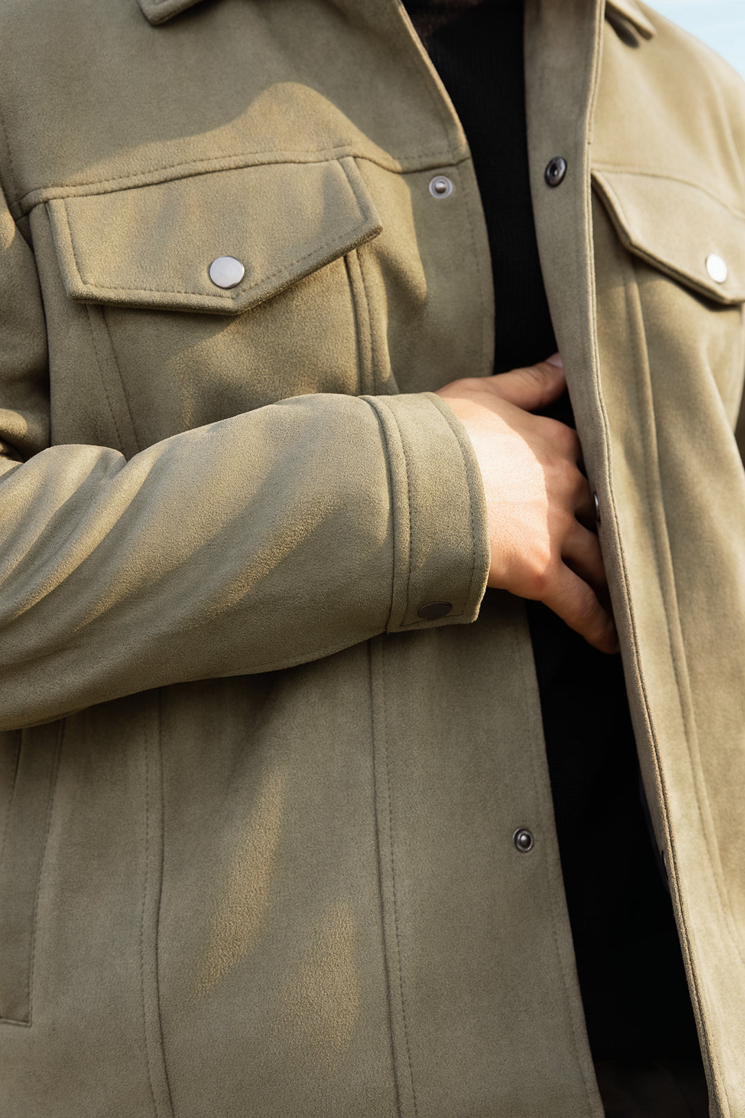 Faux Suede Jacket - 5007