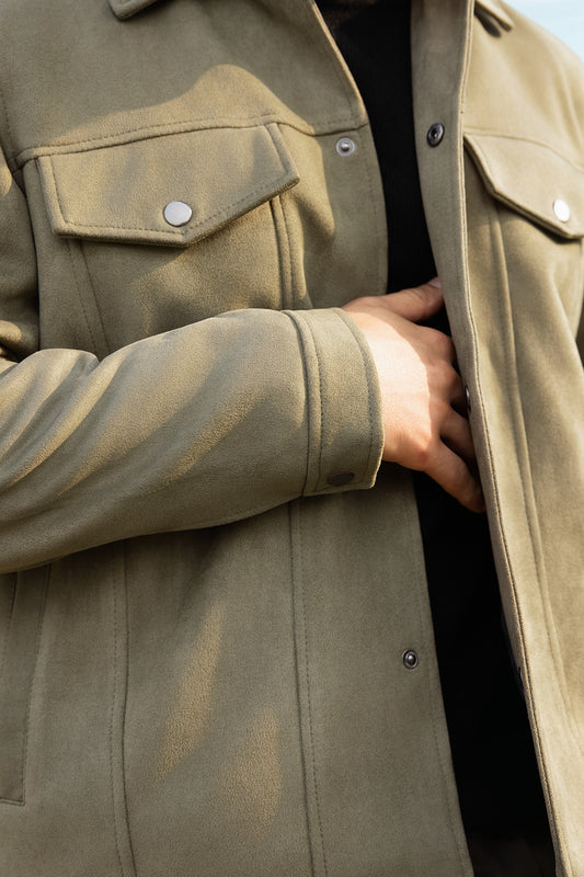 Faux Suede Jacket - 5007