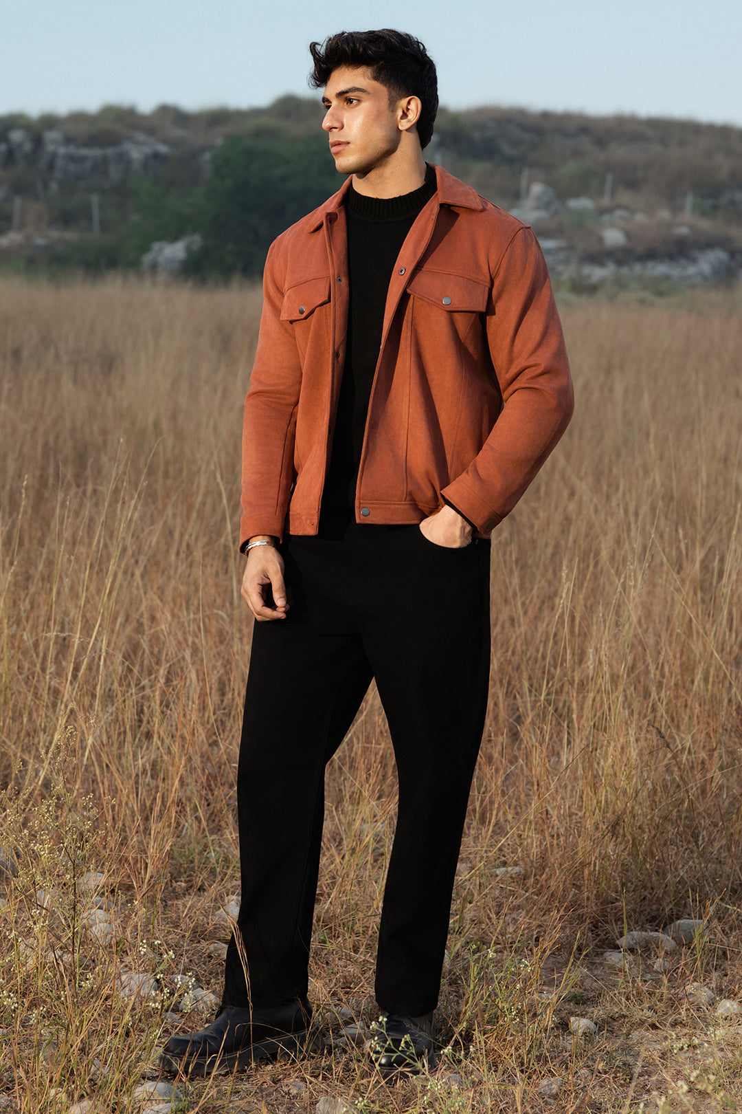 Faux Suede Jacket - 5007