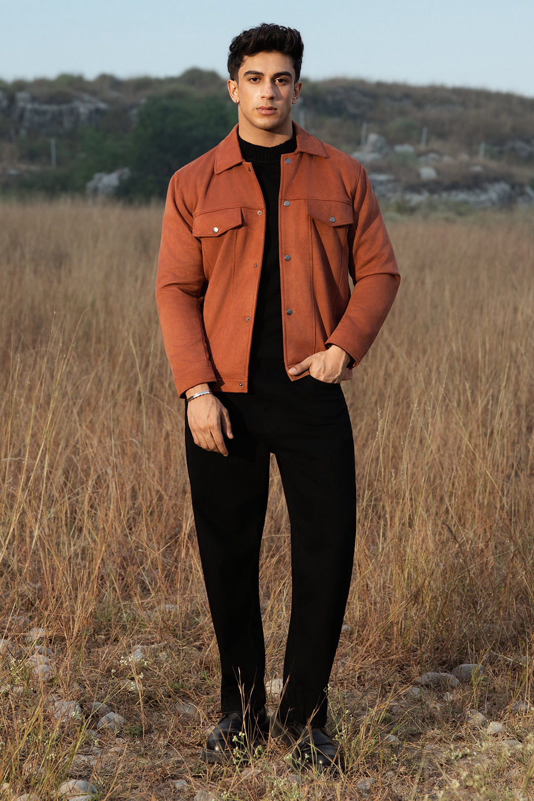 Faux Suede Jacket - 5007