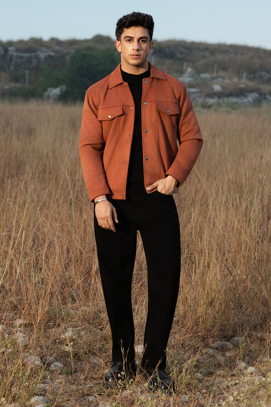 Faux Suede Jacket - 5007