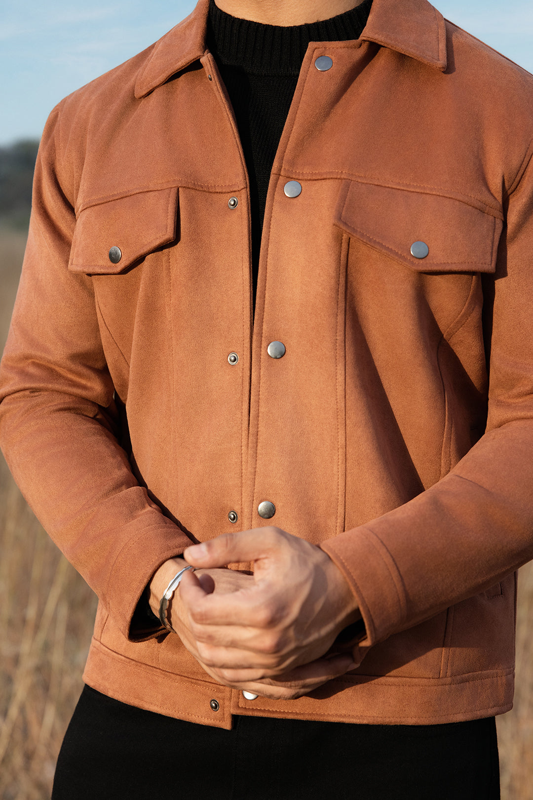 Faux Suede Jacket - 5007