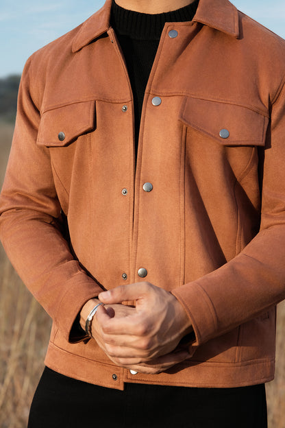 Faux Suede Jacket - 5007