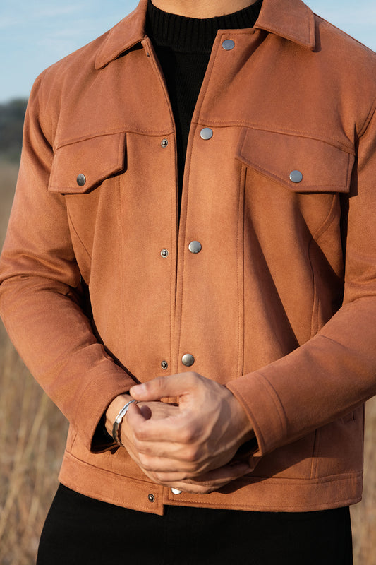 Faux Suede Jacket - 5007